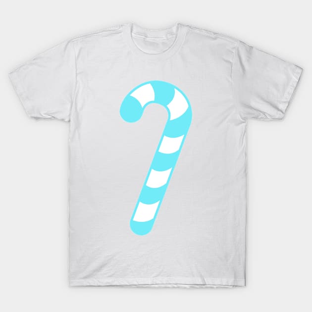 AQUA CANDY CANE - CUTE CHRISTMAS DESIGN T-Shirt by iskybibblle